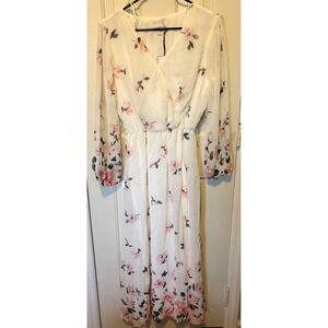 Premier Amour Maxi Floral Sheer Dress Size 8